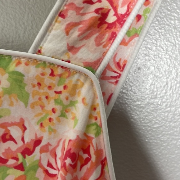 LANZ OF SALZBURG 100% COTTON FLORAL PRINT STRAP MIDI DRESS w / POCKETS SZ 1X - Picture 7 of 10